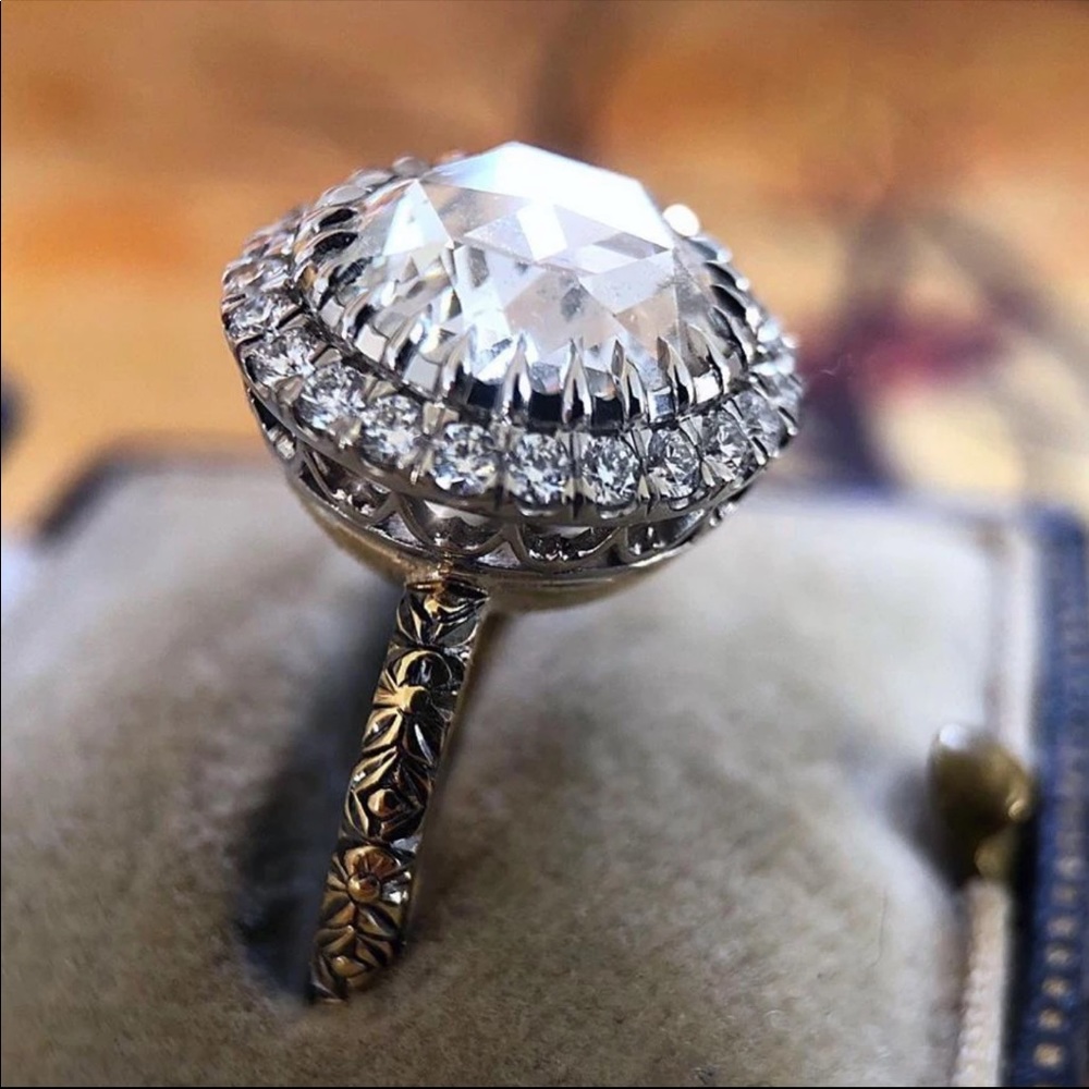 New Women’s 925 Silver Classic Round CZ Ring - Picture 2 of 6